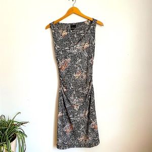 Bcbg sheath dress with ruching details